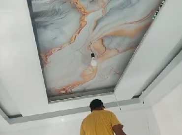 Pemasangan plafon PVC 3